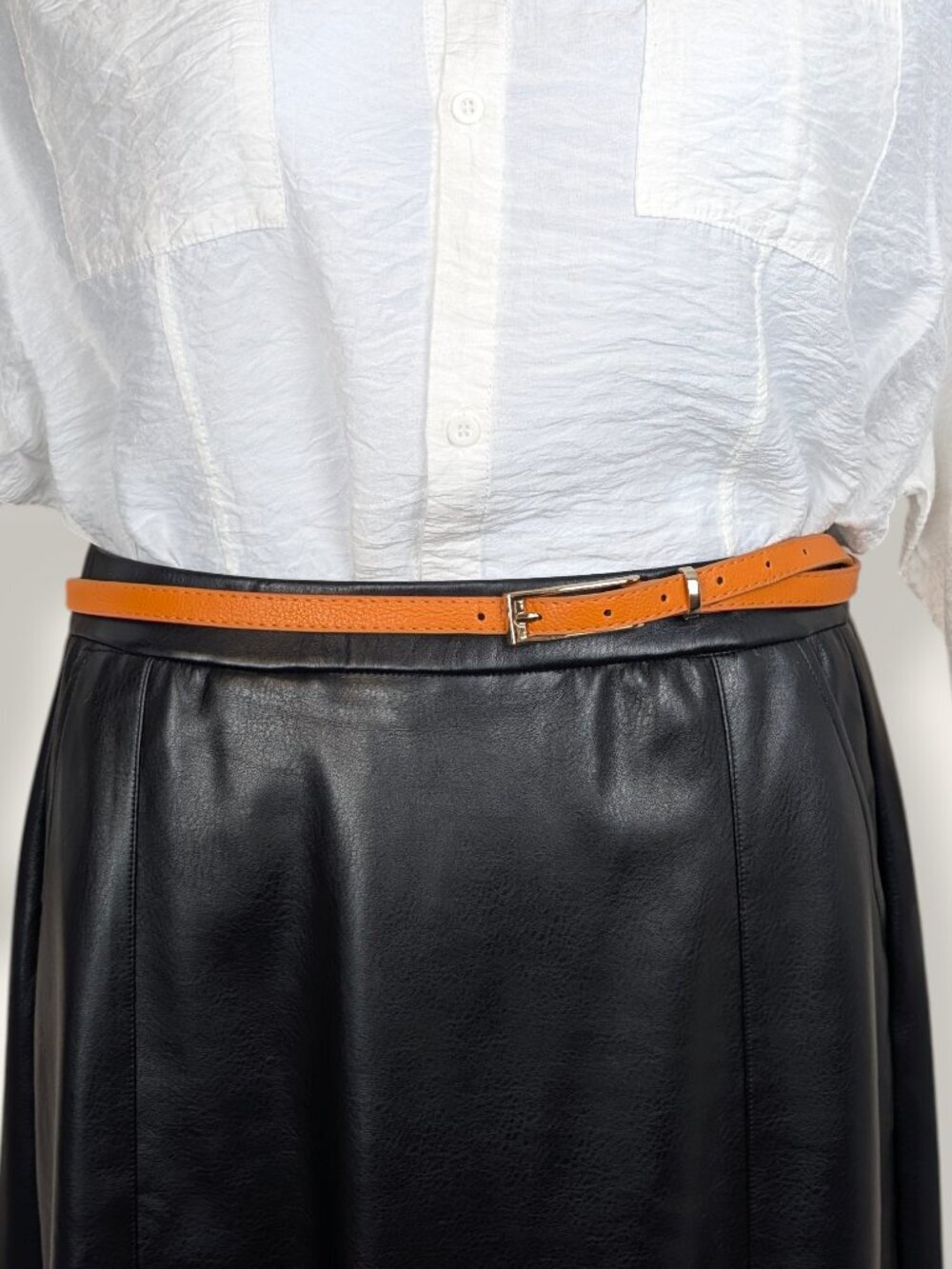 Orange Thin Fashion Belt